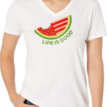 Life is Good Watermelon Crusher Tee Shirt Women’s Medium Photo 0