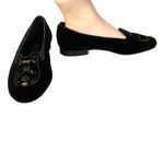 VINTAGE 1990'S VANELI BLACK VELVET & LEATHER "YORKIE" LOAFERS (6.5) Photo 4