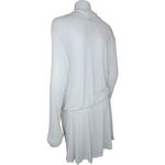 Free People Lively Romper Natural Oatmeal Beige Womens Medium Long Sleeve Shorts Photo 3