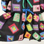 Queen of Sparkles Black Fruit Stamps Dress Multicolor Sequin Size XS Photo 4