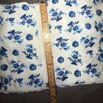 Floral Blue and White Women's Top Photo 5