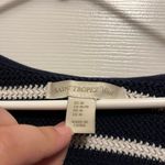 Saint Tropez West  Cotton Hoodie Navy & Cream Strips Size M. Heavy. Warm. Causal Photo 1