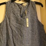 Max Studio Denim/Chambray and white stripe dress Photo 1