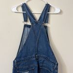 American Eagle Tomgirl Shortall Denim Blue Distressed Overalls Size Medium Photo 6