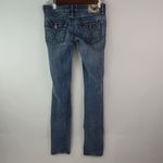 Ymi  3 29x30 Stretch Skinny Stitched Riveted Flap Pocket Denim Jeans Photo 7