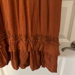 Knox Rose Orange Long Sleeve Midi Dress  Photo 3