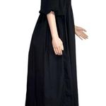COS Contrast Panel Puff-Sleeve Midi Dress, Black, XS Photo 9