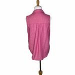 Dash Pink Linen Blend Sleeveless Blouse Size Medium Womens Summer Vacation Photo 2