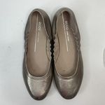 ECCO Size 8 Ballet Flat Shoes Incise Enchant Metallic Bronze Leather Ballerina Gold Photo 7