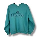 State of Mine  Sage Green Fleece Crewneck London Social Club Pullover Sweatshirt Photo 0
