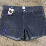 Gap CORDUROY SHORTS Women 16 Black Raw Hem Cut Off 3.5” Pockets Hippie Boho Punk Photo 0