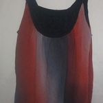 Wrapper  S Crepe Red Gray Lavender Tank Top Photo 0