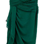 Minuet  size small strapless emerald green‎ dress hidden side zip Photo 0