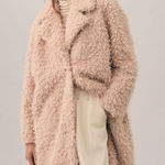 Anthropologie Link Pink  Fur Duster Coat Photo 1