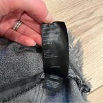 We The Free  People Bailey Black Denim Frayed Raw Hem Jean Mini Skirt Size 24 Photo 3