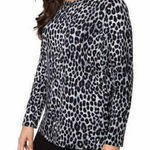 Mario Serrani NWT!  Women’s Tunic Gray Leopard Photo 0