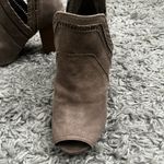 Fergalicious Fergilicious taupe open toe cut out ankle booties size 7 Photo 2