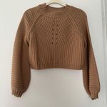 Debut Brown Cropped Sweater Photo 0