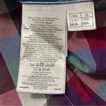 Brooks Brothers Women’s Size 10 Red Green Blue Plaid Cotton Button Down Shirt Photo 5