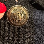 Massimo Dutti Cardigan textured black navy knit sweater Size S Photo 5