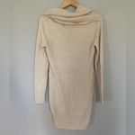 H&M  Cream Cowl Neck Sweater Dress Size Medium Photo 5