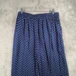 Talbots  Pants Large Blue White Polka Dot Pull On‎ Preppy Classic Workwear Chic Photo 4