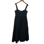 J.Crew NWT Sweetheart Tank Dress Black Women’s XL Poplin Midi A-Line Photo 3