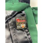 Vintage Wool Skirt Suit Green Velvet Trim Cropped Jacket Set 16 Photo 8