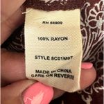 Chelsea and Violet  burgandy/white bell bottom tie waist lounge pants Photo 6