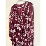 Mac Duggal Leena for Floral Chiffon Red Gown From Rent The Runway Size: XS 0 Photo 7