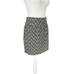 Charlotte Russe olive green and black geometric herringbone stretch mini skirt L Photo 2