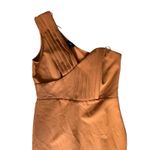 Milk & Honey Rust One Shoulder Bodycon Mini Dress Women’s Large Cocktail Party Orange Photo 3