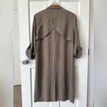 Lovers + Friends  Ryan Sage Khaki Trench Coat Size M Photo 3