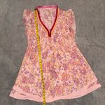 Poupette St Barth Sasha lace trimmed mini dress size medium Orange Photo 5