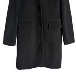 J.Crew Black Wool Cashmere Single Breasted Classic Winter Top Coat Size 4 Photo 3