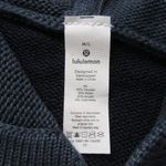 Lululemon NWT Opened Up Poncho in Iron Blue True Navy Knit Sweater M/L $148 Photo 3