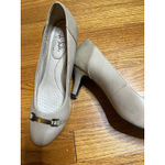 Life Stride Tan Heels Pumps with Buckle Detail Comfortable Dress Shoes 7 1/2 Photo 1