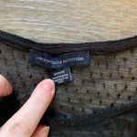 American Eagle Floral Embroidered Black Mesh Top M Photo 4