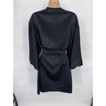 Thirdlove  Satin Kimono Robe Womens‎ One Size Black Polyester Belted NEW Photo 4