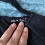 SheIn Raglan Lantern Sleeve Flounce Hem Swiss Dot Dress Photo 8