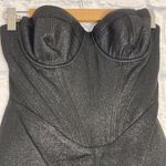 House Of CB  Eevi black sparkle strapless bustier mini dress XS Photo 3