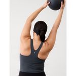 Athleta M Purpose Crop Bra Medium D-DD Black Sand Photo 4