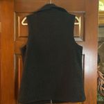 J Jill Sherpa ribbed trim vest small Black Photo 5