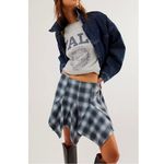 Free People Fairy Grunge 90s Xia Tartan Plaid Mini Skirt Size Medium Shark Bite Photo 4