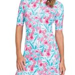 TAIL NWT Zaya UPF 50+ Flamboyance Printed Half Sleeve Tennis Golf Dress Size S Blue Photo 3