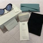Zimmermann Flutter Cat Eye Sunglasses 49mm Gel Navy. Box and Case included. Photo 8