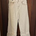 AE77 Cuffed Stovepipe Cropped Jeans in Natural Size 29 Photo 4