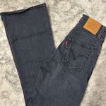 Levi's  Washed Black Ribcage Flare Wide Leg Jeans Photo 6