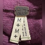 We The Free Free People  Split Back Turtleneck Sweater Size Medium purple Photo 4