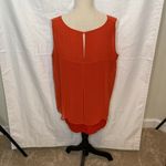 Design History 10  Rusty Orange Rhinestone Tank Flowy Size 1X Photo 2